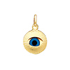 14K Small Evil Eye Charm