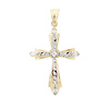 Two Tone CZ Cross