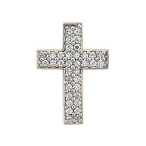 CZ Cross Charm