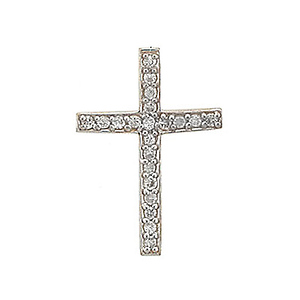 CZ Cross Charm