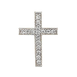 CZ Cross Charm