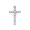 14K Round Diamond Cut Cross (0.17 ctw)