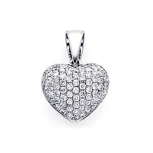Diamond Stone Heart Pendant (0.32 ctw)