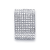 14K White Gold Rectangle Diamond Pendant (0.85 ctw)