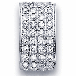 14K Rectangle Shape Diamond Pendant (0.34 ctw)