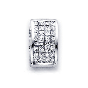 Rectangle Shape Diamond Pendant (0.58 ctw)