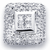 14K Diamond Square Pendant (0.45 ctw)