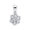 14K White Gold Flower Pendant (0.20 ctw)