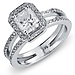 14K Radiant Cut Diamond Engagement Ring thumb 0