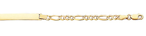 4mm Figaro ID Bracelet