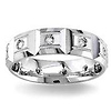 Diamond Wedding Band 14K White Gold 0.24 TCW