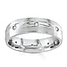 Diamond Wedding Band 14K White Gold 0.16 TCW thumb 0