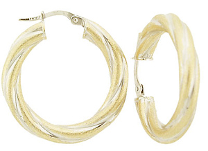 Two Tone Italian Hoops