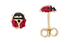 Mini Ladybug Italian Stud Earrings