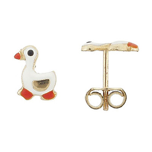 Mini Duck Italian Stud Earrings