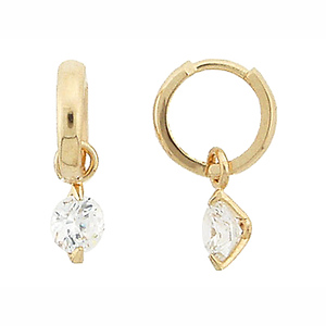 CZ Huggy Style Earrings