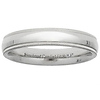 Platinum 4mm Milgrain Wedding Ring
