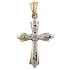 Two Tone CZ Cross