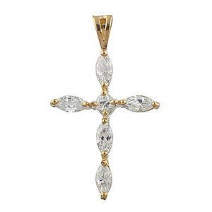 Diamond CZ Cross