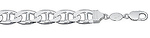9mm Silver Mariner Bracelet