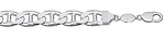 6.5mm Silver Mariner Bracelet