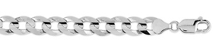 8mm Concave Curb (Cuban) Bracelet