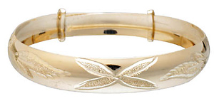 Kids Leaf Design Bangle