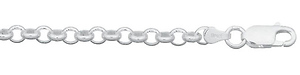 4mm Silver Rolo Bracelet