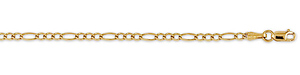 2.5mm Figaro Bracelet