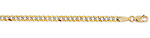 3.8mm White Pave Curb (Cuban) Bracelet