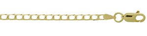 3mm Square Curb Bracelet