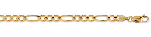 4.5mm 18k Figaro Bracelet