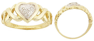 Golden Heart Ring