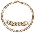 Stampato style  tri color necklace