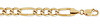 9mm Yellow Pave Figaro Bracelet