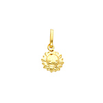 14K Yellow Gold Sun Charm