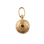 14K Yellow Gold Soccer Ball Charm