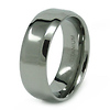 8mm High Polish Titanium Wedding Band