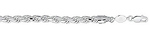 6mm Silver Diamond Cut Bracelet