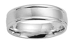 6mm Platinum Comfort Fit Benchmark Band