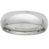 6mm Comfort Fit Platinum Benchmark Wedding Band