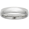 5mm Milgrain Comfort Fit Platinum Wedding Band