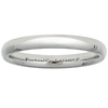 3mm Comfort Fit Platinum Benchmark Wedding Band