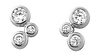 Silver CZ Diamond Earrings