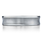 Concave 6mm Benchmark Titanium Wedding Ring