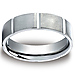 Bar Cut 6mm Benchmark Titanium Wedding Ring thumb 0