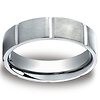 Bar Cut 6mm Benchmark Titanium Wedding Ring