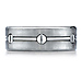 Nail Head Design Titanium Benchmark Wedding Ring thumb 0