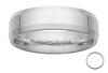 6mm Platinum Designer Comfort Fit Benchmark Ring