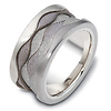 11.50 mm Titanium & Gold Dora Wedding Band